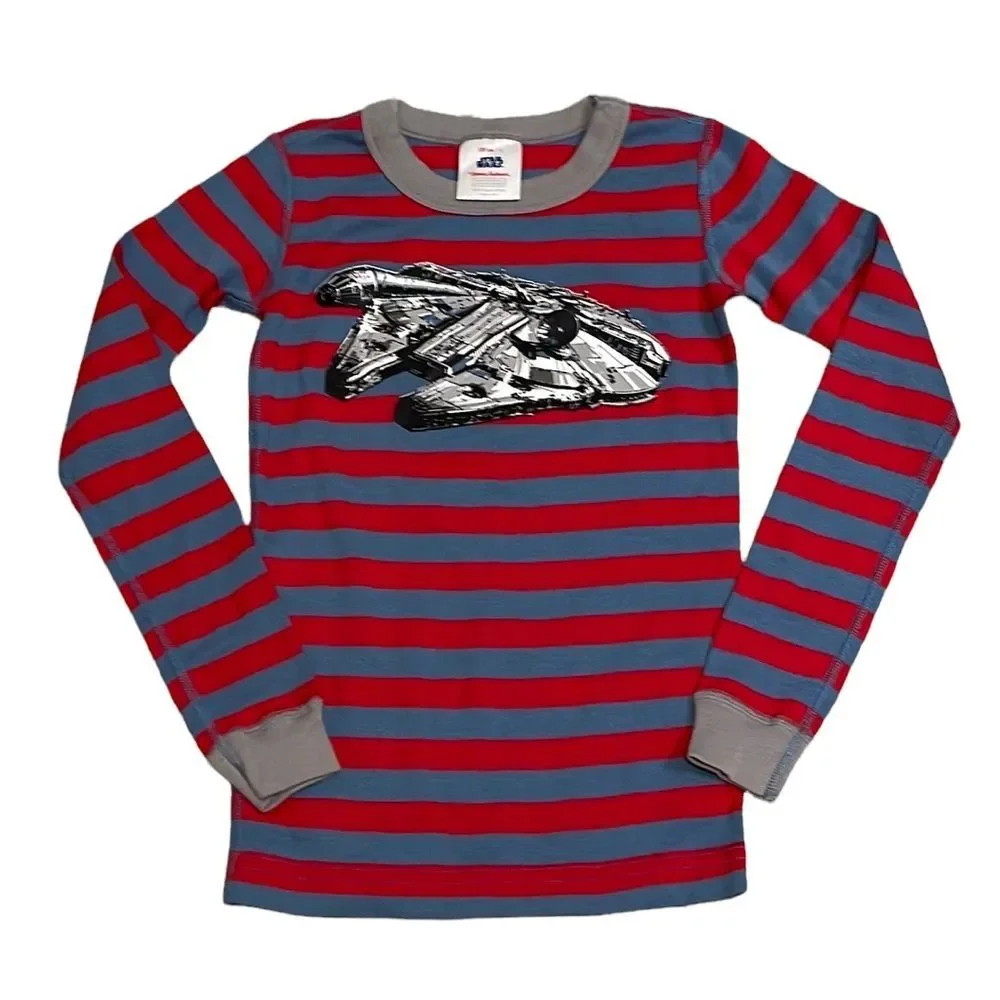 Hanna Andersson Disney Star Wars Stripe Long John Pajamas PJ Top 130